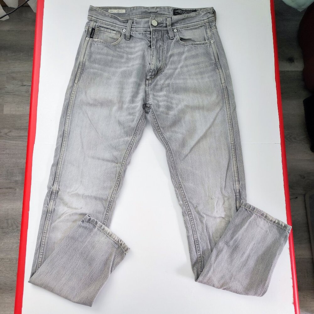 Jack & Jones jeans Erik anti fit hard washed light grey men's size 28/32